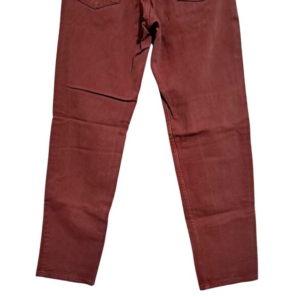 Vintage 90s Levis 555 Orange Tab Relaxed Straight Jeans 30x32 Rust Red USA - Picture 9 of 10